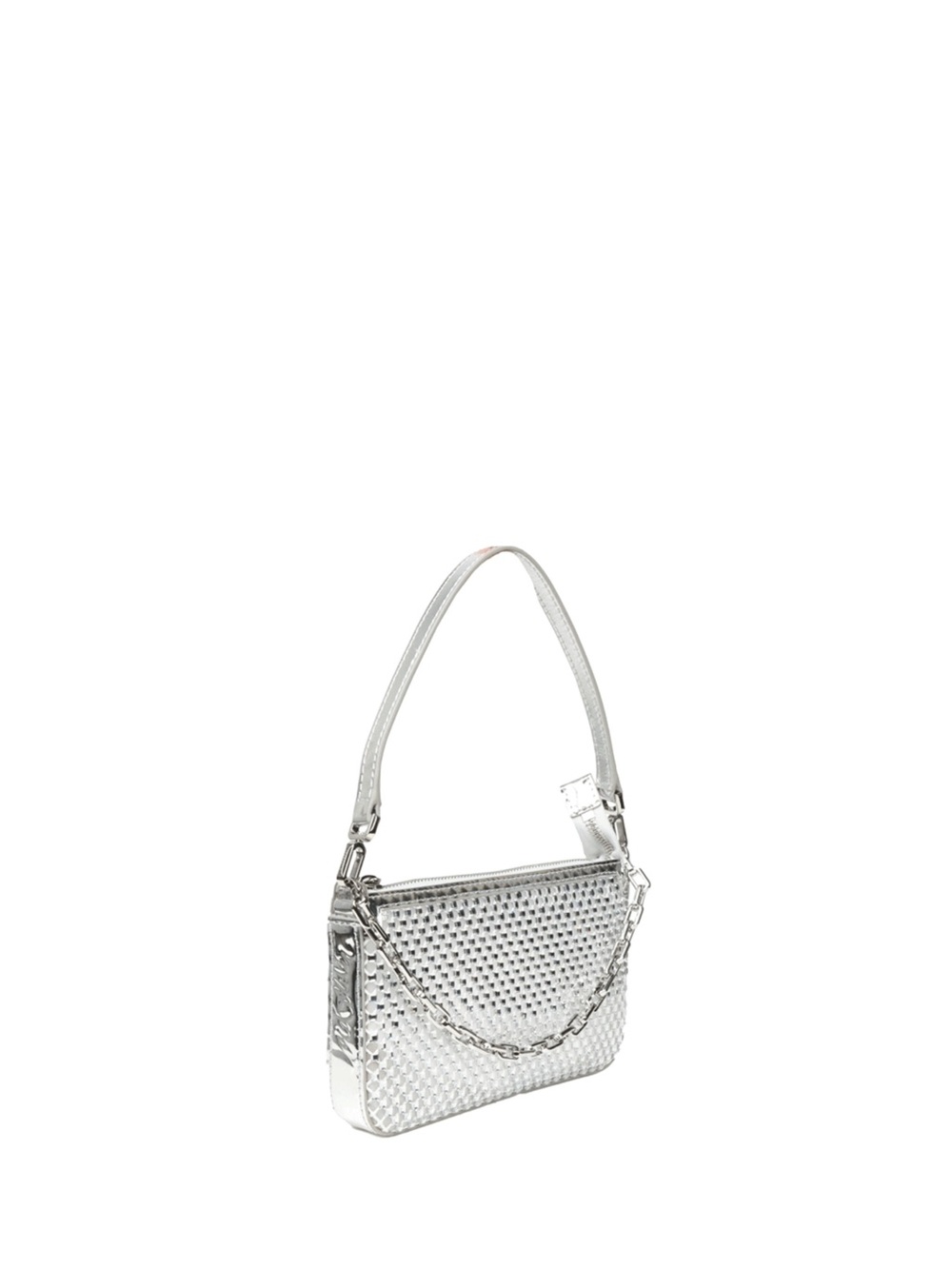 Christian Louboutin Silver Woven Shoulder Bag - Picture 3 of 3